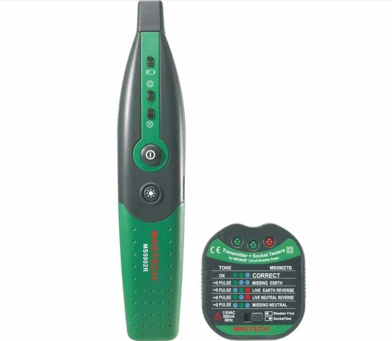 Тестер розеток детектор автоматов MS5902RTD MASTECH