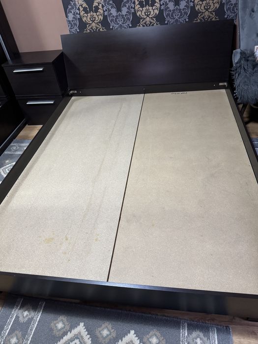 Pat dormitor + 2 buc noptiera160x200