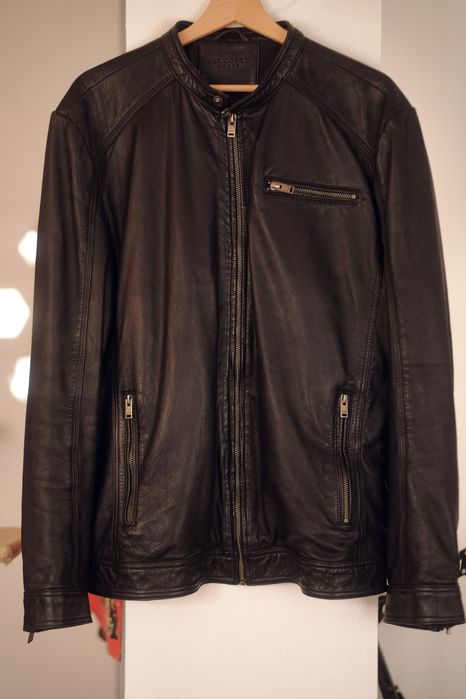 Продавам яке естествена агнешка кожа Selected Homme Indigo-XL-75EUR