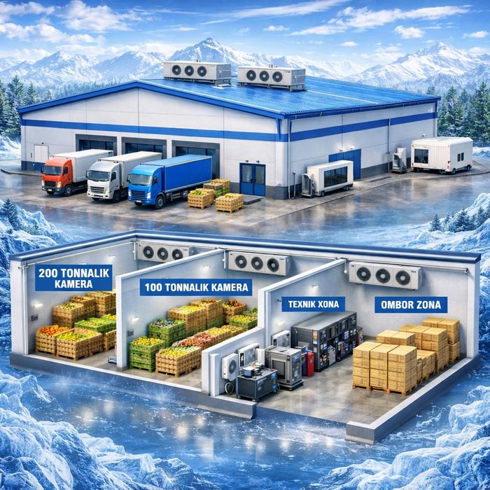 Sovutgich omborxona,sklad ijaraga beriladi ijarachi topganga 1 million