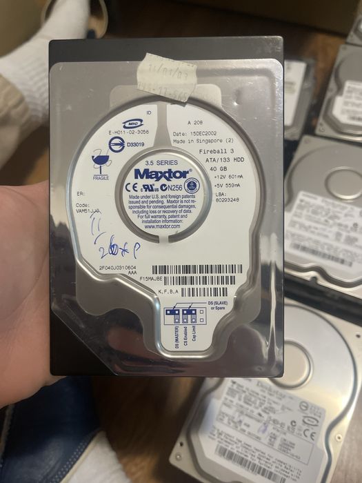 Lot piese PC vintage HDD IDE RAM IBM Seagate Hitachi