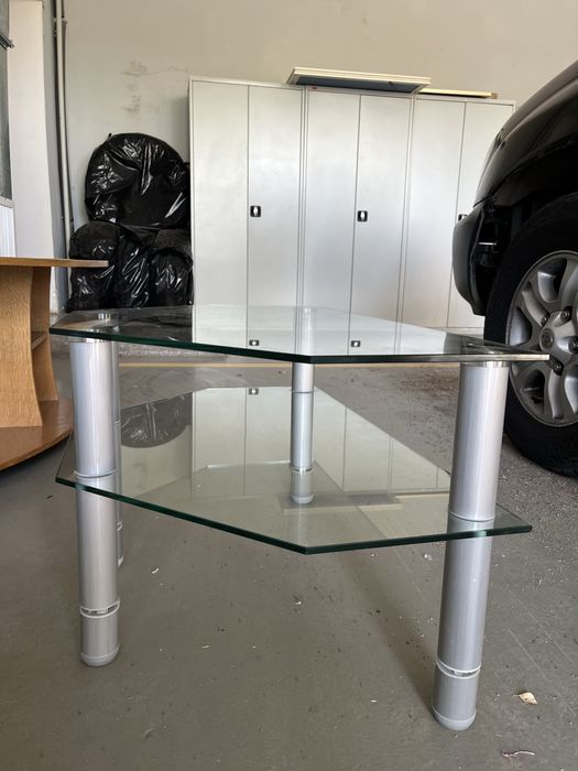 стеклянный  стол б/у