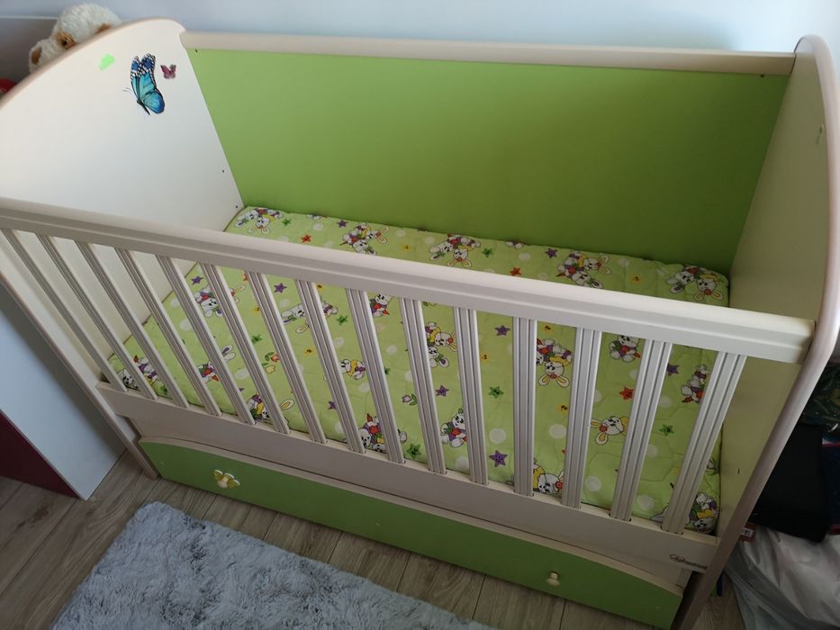 Детска дървена кошара, размер 70/140