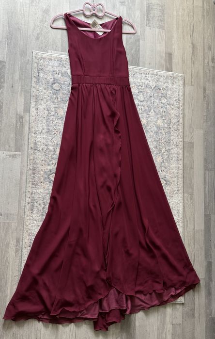 Rochie domnisoara de onoare/seara burgundy