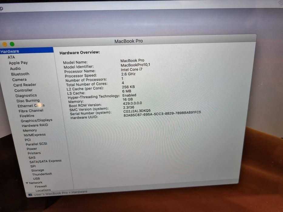 MacBook Pro Retina 15 Model A1398 EMC 2512 i7 2 6GHz 16GB RAM 250GB SSD 500 clicluri