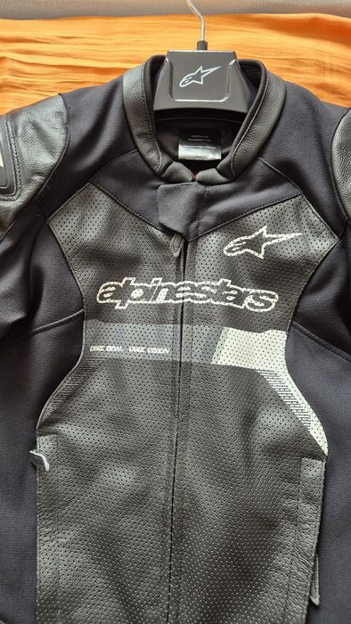 Кожено мото яке Alpinestars GP Force Airflow - Като НОВО!