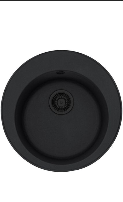 Pachet chiuveta bucatarie fragranite Franke ROG 610, 510 mm + Baterie Pola 1.0 + Dozator sapun, Negru