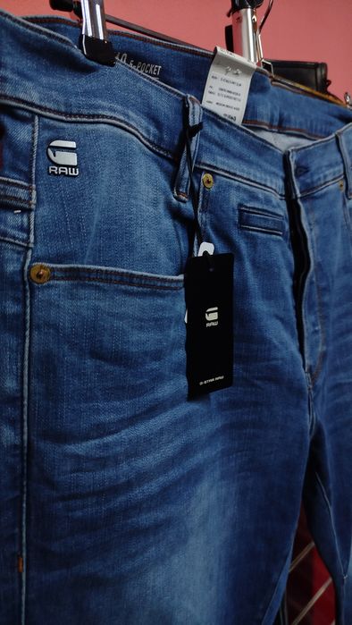 Оригинални дънки G-Star D-Staq 5 pocket W36 L32 нови мъжки