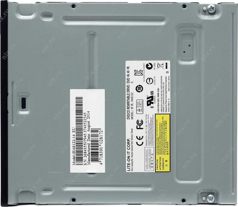 Привод DVD±RW DVD RAM LITE-ON iHAS122 Черный