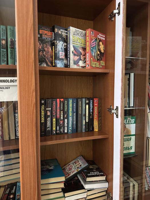 Продам мебель с книгами вместе