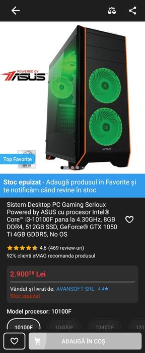 Vând pc de gaming