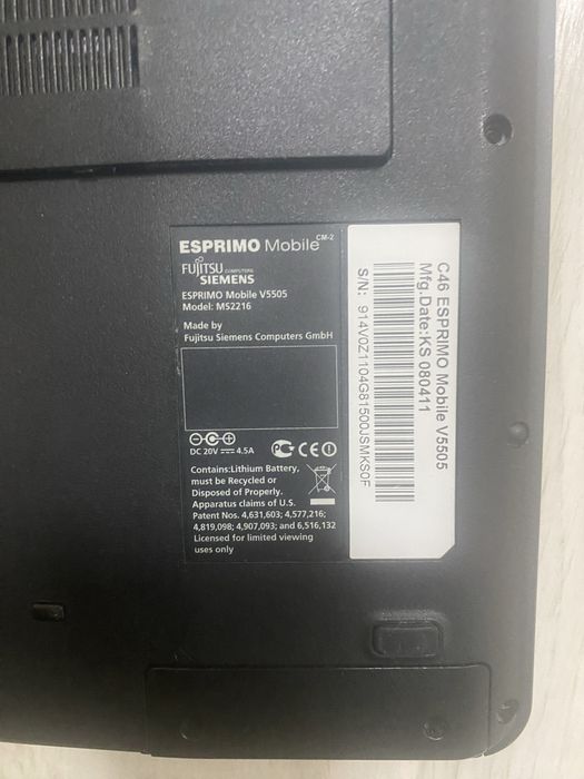 ноутбук на запчсти