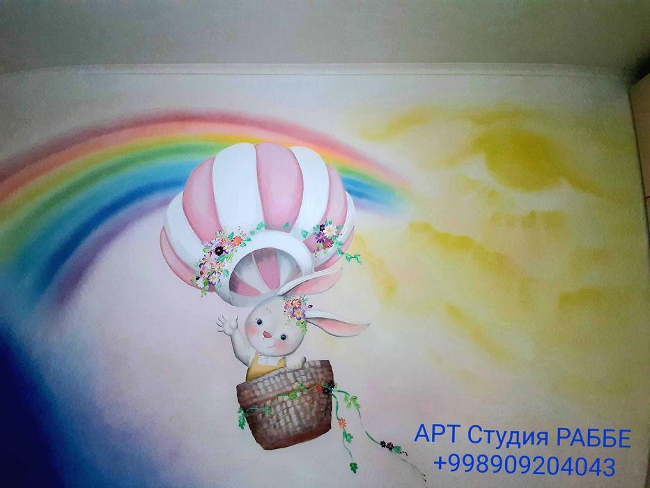 Роспись стен, потолков ,мебели. мурал,подъезды,детские площадки.