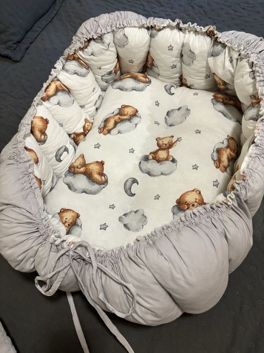 Бебешко гнездо за сън-трансформиращо в килимче за игра