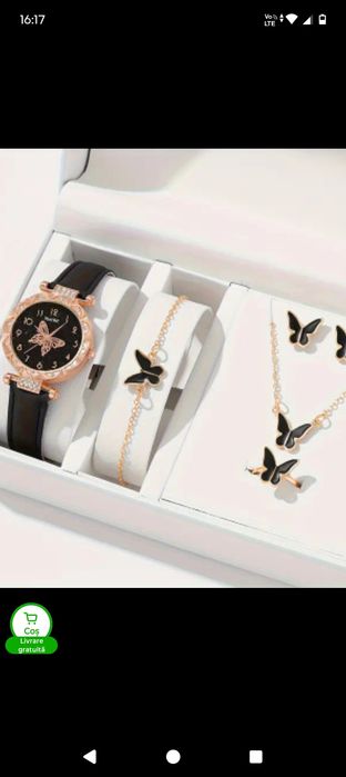Ceas , brățară de culoare neagră