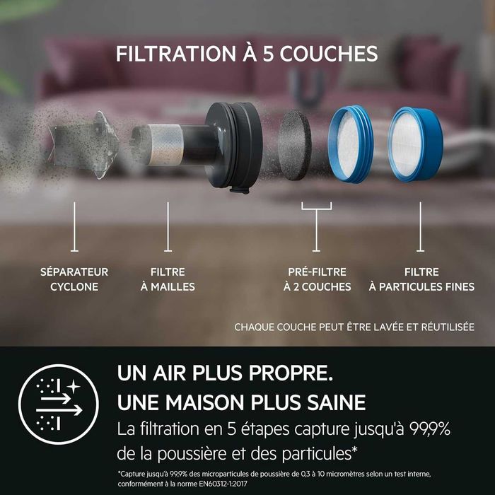 Вертикална прахосмукачка AEG Hygienic 7000 AP71HB14SH (Бяла)