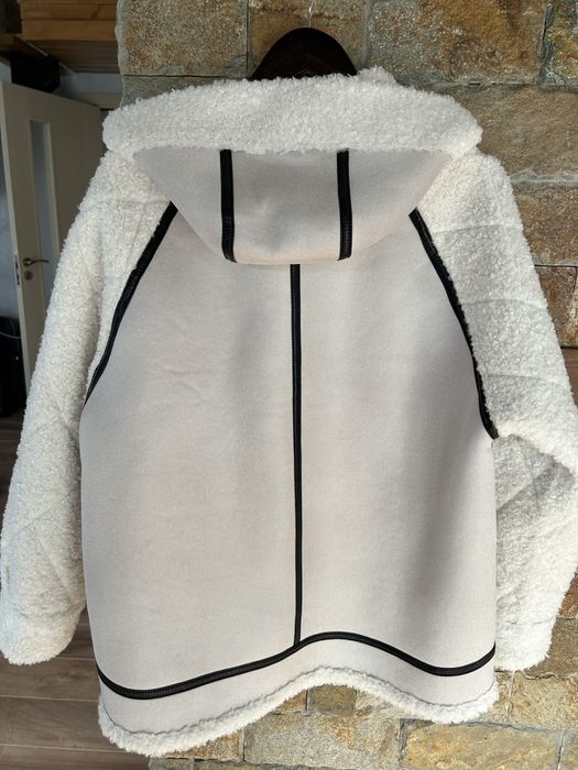 Зимно яке с качулка и две лица