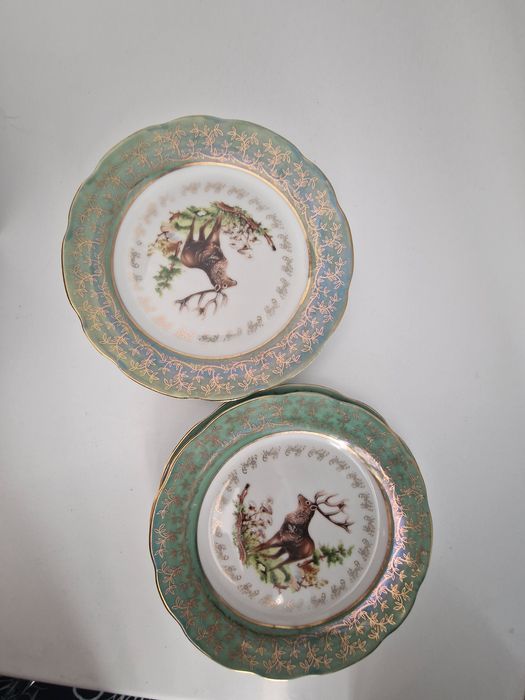 Сервиз Охота кобальт