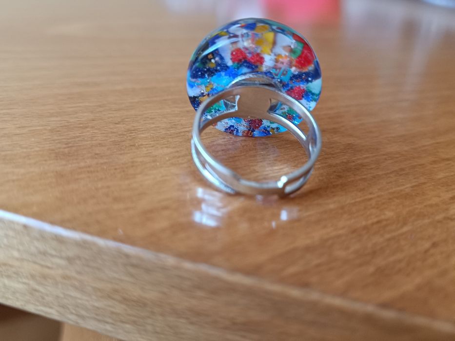 Пръстен със стъкло Мурано, не е носен