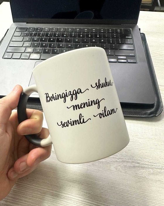 Бокал кружка дизайнингиз билан