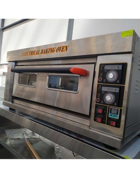 ПРОМО Професионална електрическа фурна за пица и готвене 2 тави 60/40