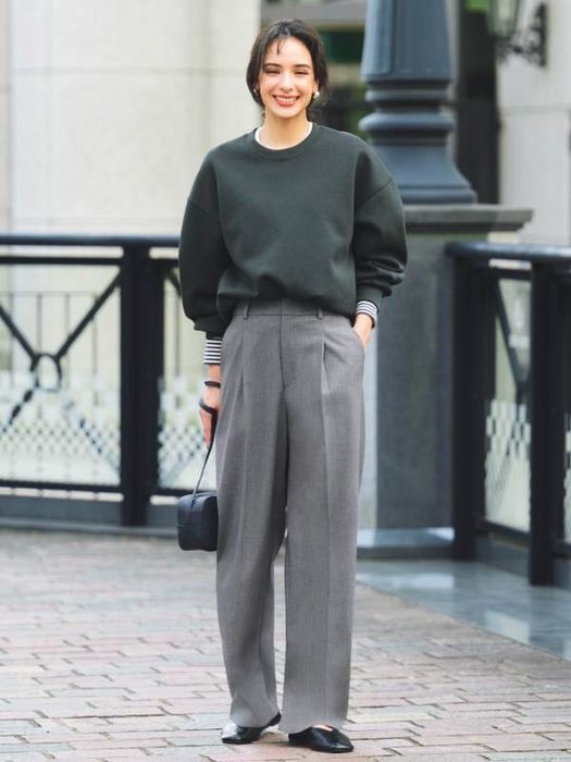 Серые брюки Uniqlo