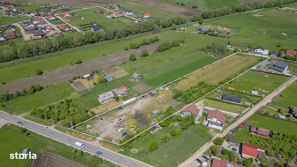 Teren intravilan Bod | Front 46 m la Asfalt | Utilități pe/lângă Teren