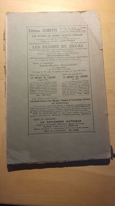 Catalog licitații tablouri Paris 1924