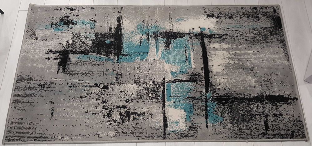 Килим Decorino Barad, Сиво/черно, 80x150 cm