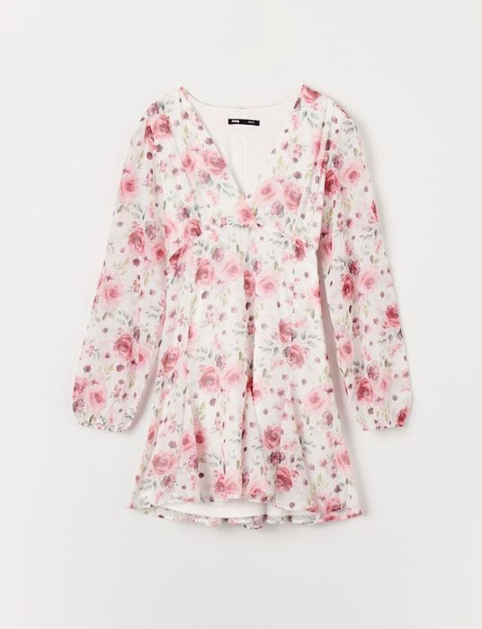 Рокля с флорален десен Sinsay