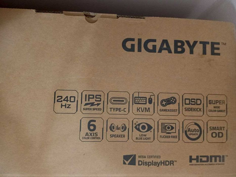 Продам монитор Gigabyte M27Q X 27"(240 Гц, 2K)/IPS/KVM/Speaker/SmartOD
