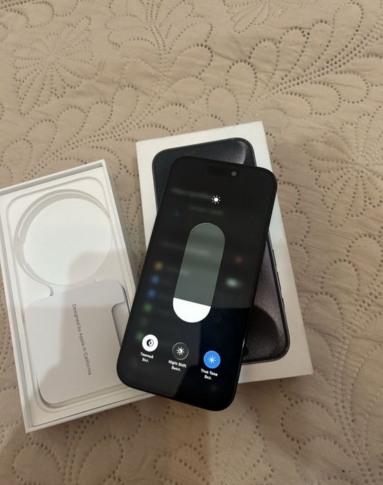 15 про 128 гб. Акб 87%.