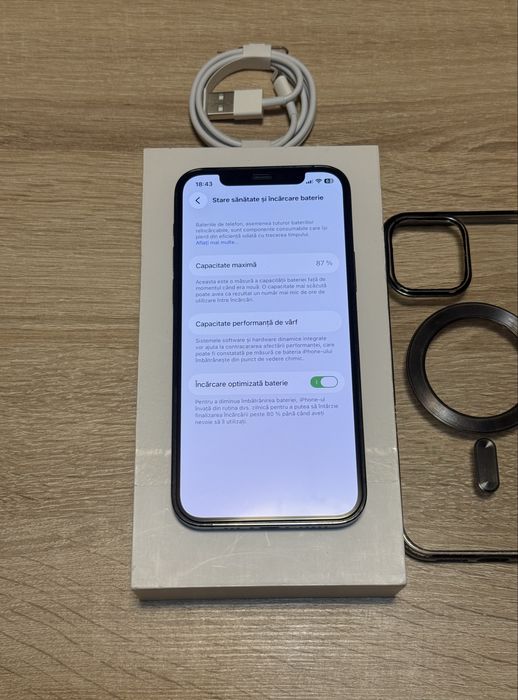 iPhone 12 Pro Graphite - 128GB, Baterie 87%, stare foarte buna