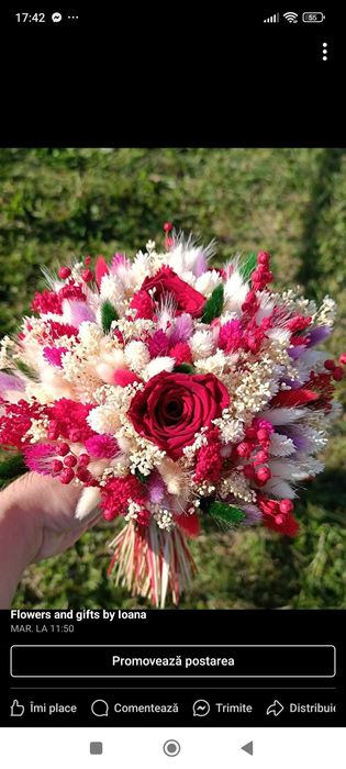 Buchet nașa sau mireasa,se pot realiza și alte modele