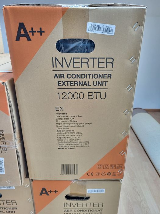Aer conditionat NOU Vortex 12000BTU A++ Kit instalare inclus Wi-fi