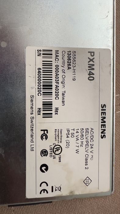 Siemens PXM40 Panou tactil BACnet/IP de 10 ''cu server web integrat