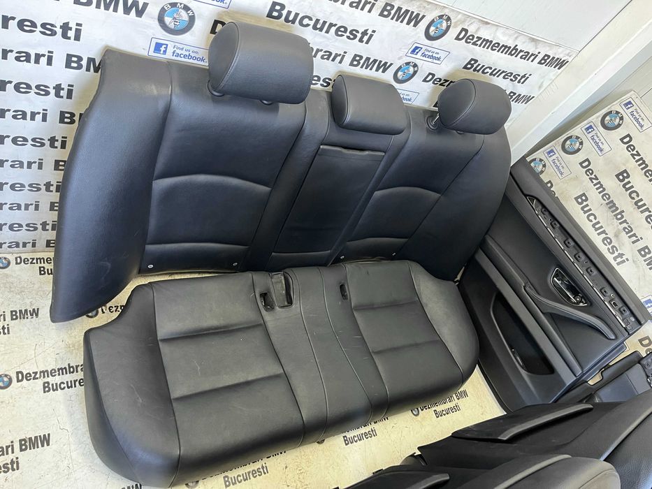 Interior scaune Recaro M piele neagra BMW f10 nfl cu incalzire UK
