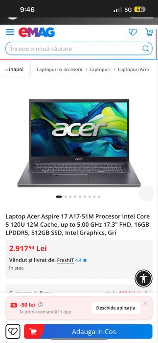Laptop acer oferta