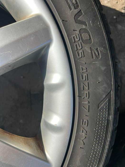 17 цола  алуминиеви джанти за Мерцедес C classe  CLK Ц класа W209 с гуми Hankook Ventus V12 Evo 2 K120 XL 225/45/17 Mercedes Benz 17 '' Rims w tires