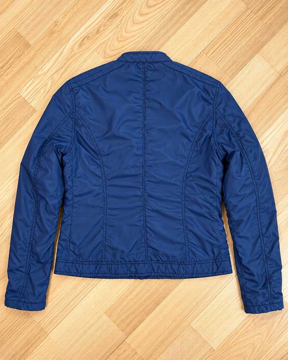 Geacă Tommy Hilfiger Denim damă bleumarin din nailon, cu broderii, Mărimea M