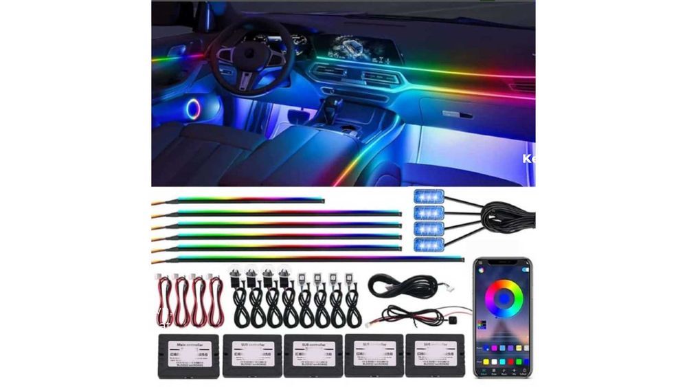 Kit 18 in 1 Lumini Ambientale Symphony LED Wireless RGB