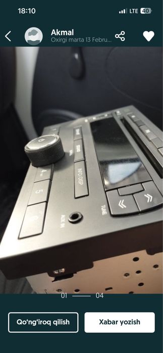 Mafon 1.8 Lasettiniki ideal holatda chizilgan joyi yo tozza saqlangan