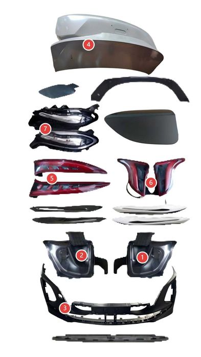 Запчасти Hongqi E-QM5: Фары, Бампер, Фонари – В наличии в Ташкенте