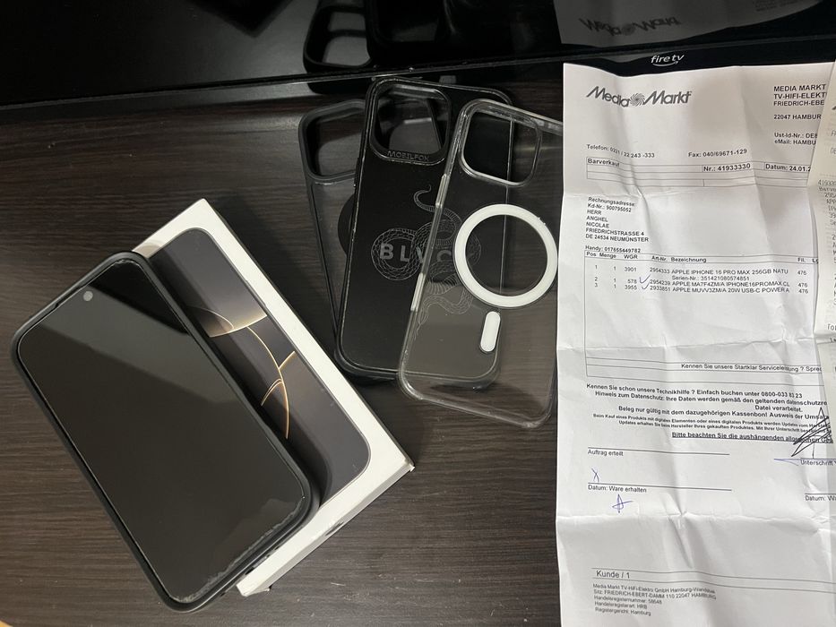 Vand Iphone 16 pro max 256 gb full box