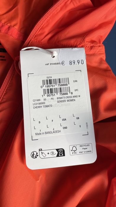 Geaca alergare Salomon Bonatti Cross Wind Women noua