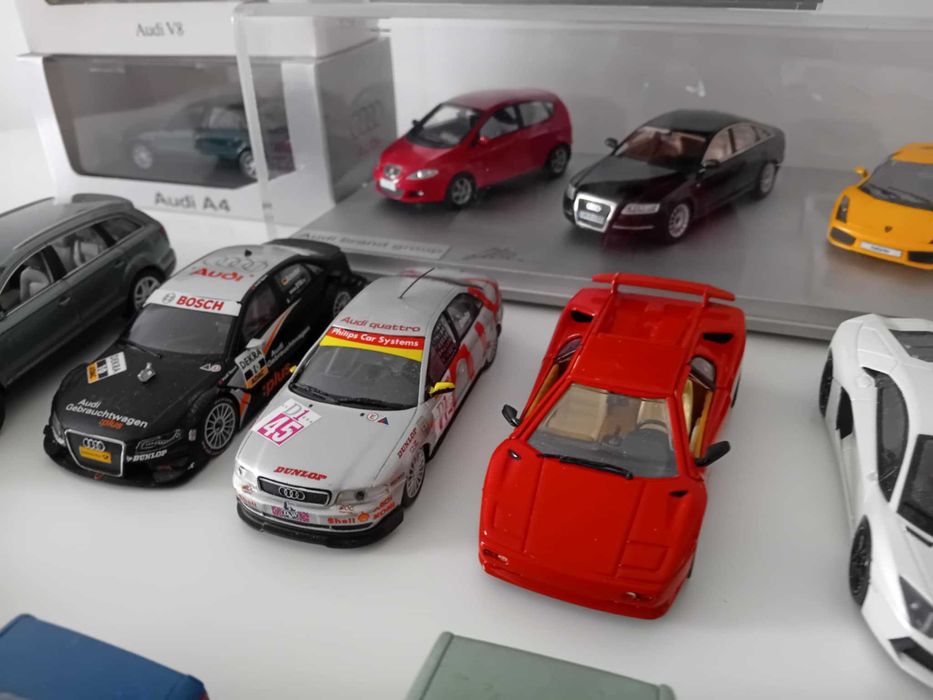 Audi Quattro, A4, V8 1:43 Schabak, Looksmart, Minichamps, Lambo