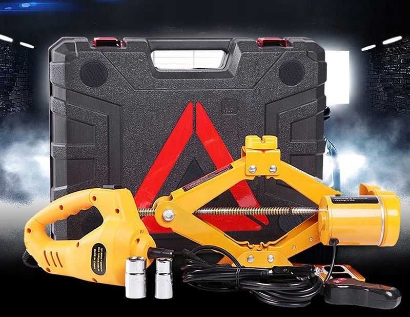 НЕМСКИ Електрически Крик и Гайковерт 2в1 – 12V Комплект + ЛЕД ФЕНЕР