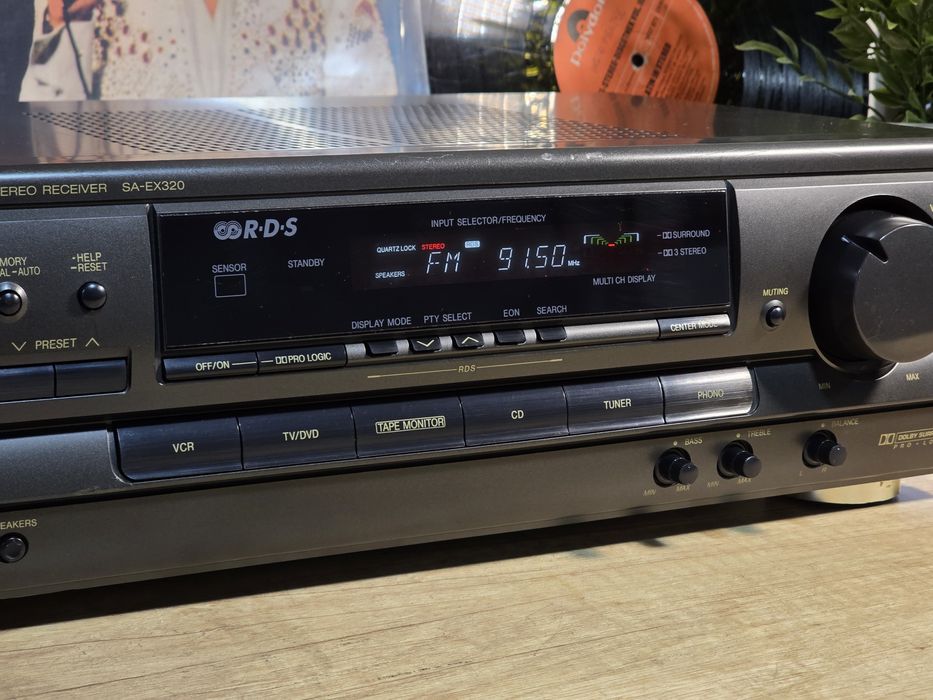 Receiver TECHNICS SA-EX320,  2.0 hi-fi audio stereo, 5.1 surround