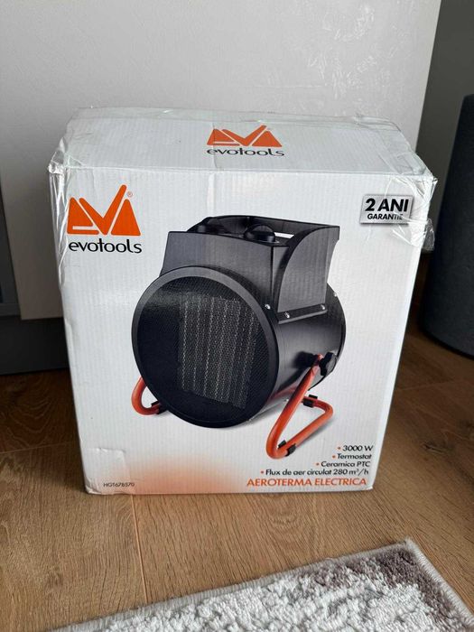 Aeroterma electrica Evotools, 3000 W, rezistenta ceramica