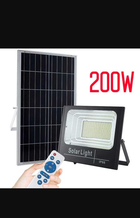 Proiector Solar 200W, Lampa Incarcare Solara